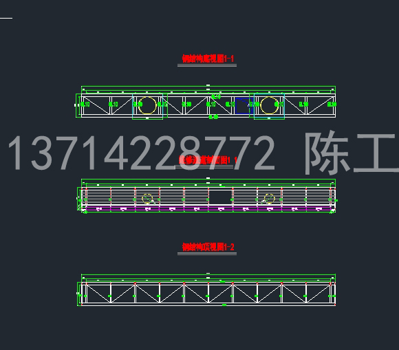 LED显示屏钢结构图纸