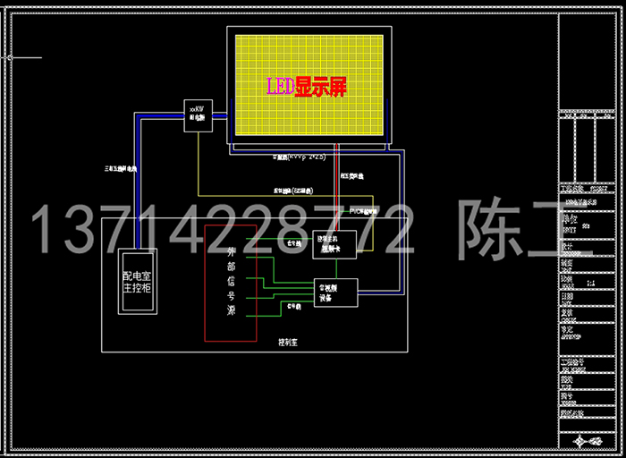 E结构显示屏图纸